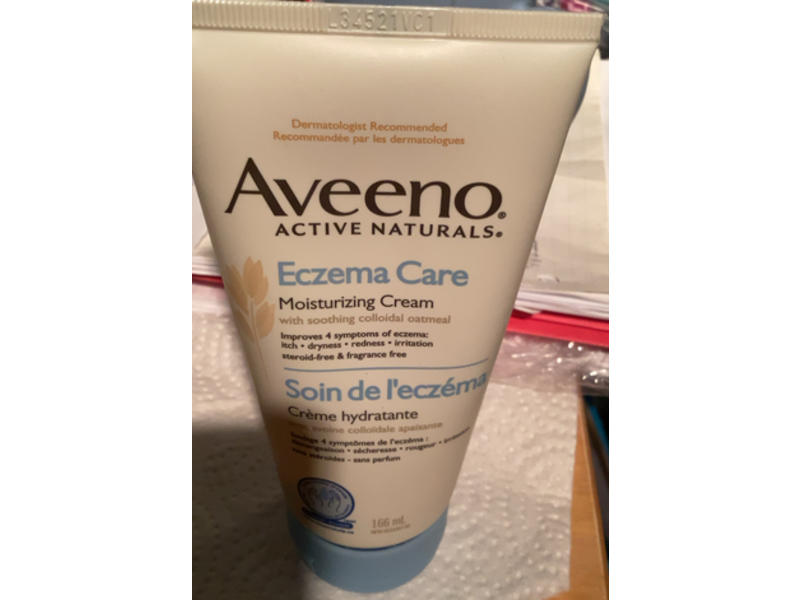 Aveeno Eczema Care Moisturizing Cream, Colloidal, 166 mL