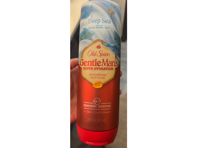 Old Spice Gentle Man’s Moisturizing Body Wash, Deep Sea, 20 fl oz/591 mL