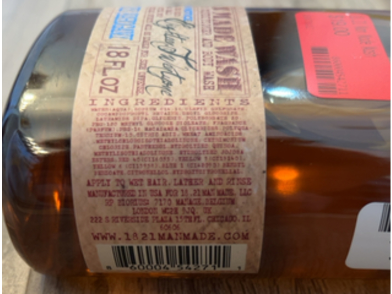 18.21 Man Made Original Absolute Mahogany 3-In-1 Body Wash, 18 fl oz/532 mL