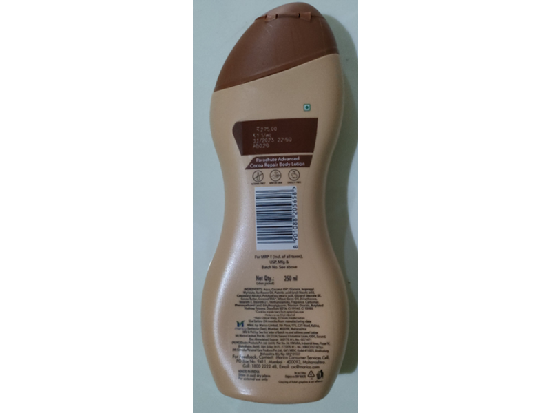 Parachute Cocoa Repair Body Lotion, Coconut Milk + Cocoa, 250 mL