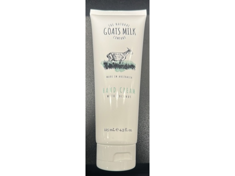 The Natural Goats Milk Hand Cream, Coconut, 4.3 fl oz/125 mL