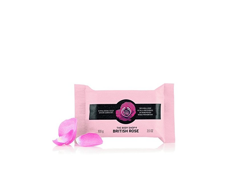 The Body Shop British Rose Exfoliating Soap, 3.5 Ounce