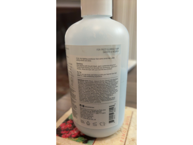 VoCE Smooth Rinse Anti Frizz Infused Conditioner, 8.5 fl oz/250 mL