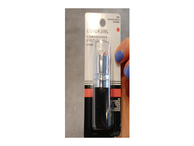 CoverGirl Continuous Color Lippenstift – Bronzed Peach [015], 0,13 Oz, Cremige Farbe Mit Langanhaltendem Finish