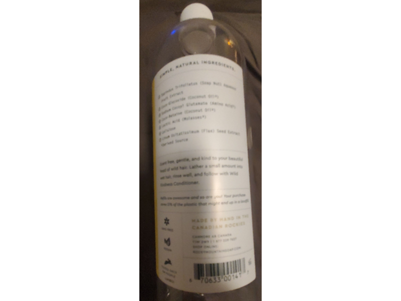 Rocky Normal Hair Wild Kindness Shampoo, Plant Based Aminos, Soap Nut Extract