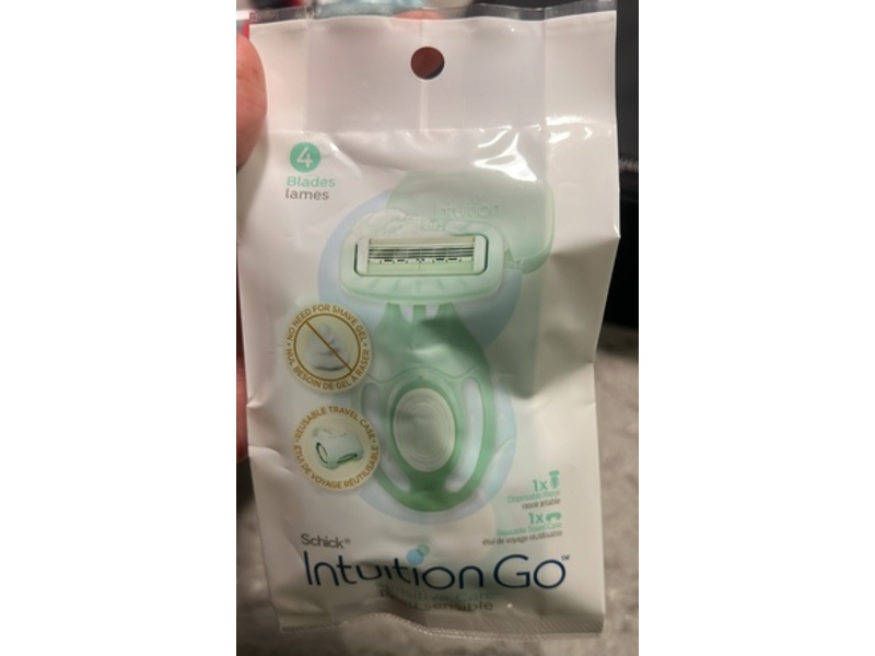 Schick Intuition Go Disposable Razor, Aloe, 1 Count