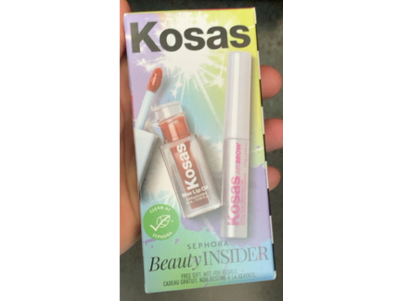 Kosas Air Brow Clear & Wet Lip Oil Gloss