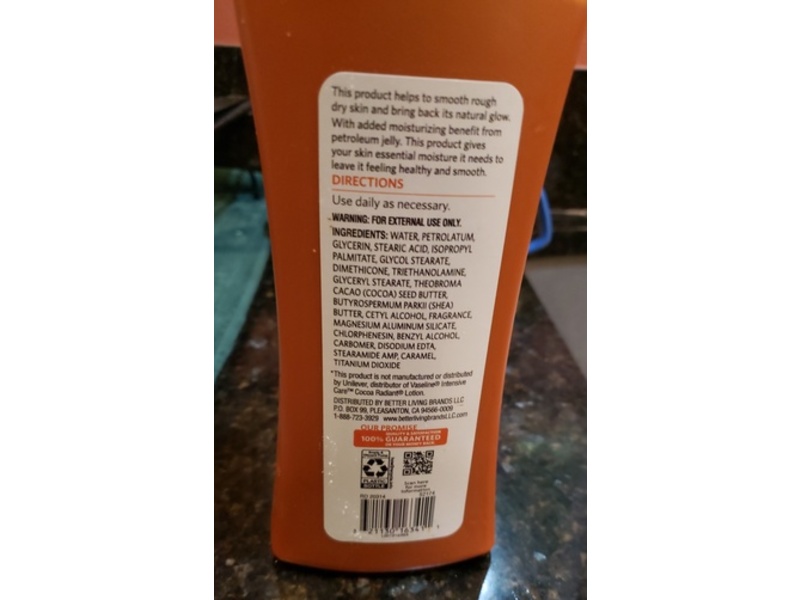 Signature Care Intense Cocoa Butter Moisturizing Lotion, Dry Skin, 20.3 fl oz/600 mL