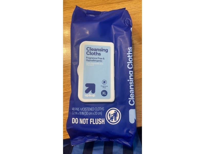 Up&Up Cleansing Cloths, Chamomile & Vitamin E, 40 Count