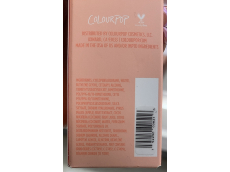 Colourpop Pretty Fresh Tinted Moisturizer, Hyaluronic Acid, Dark 20N, 1.45 fl oz/43 mL