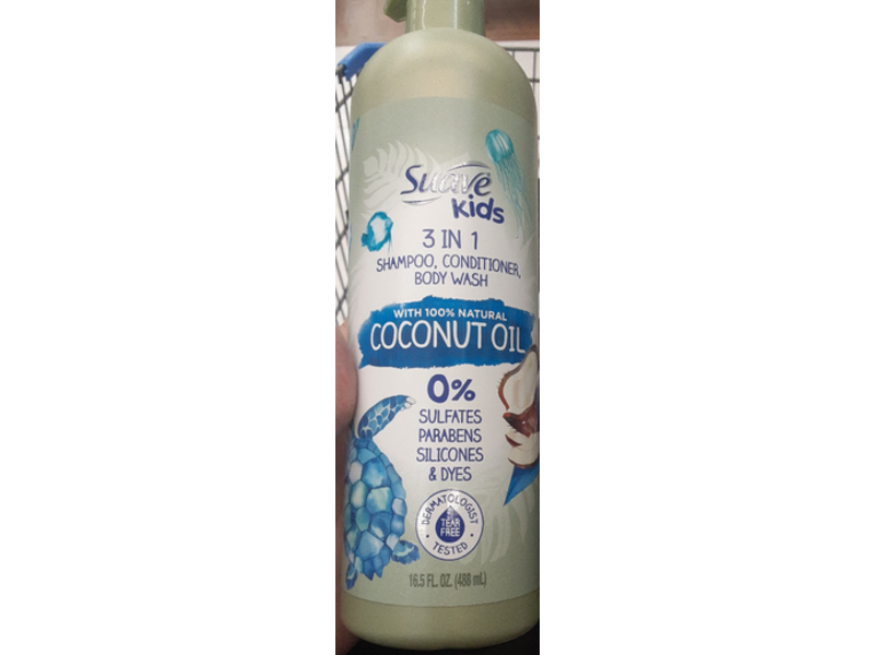 Suave Kids' Natural Coconut Oil 3-In-1, 16.5 fl oz/488 mL