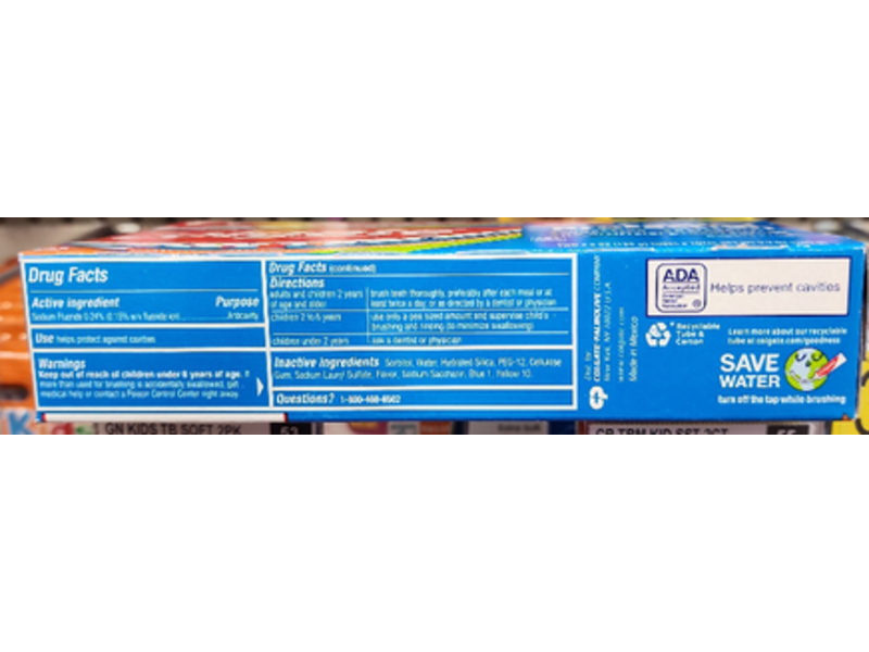 Colgate Kids Cavity Protection Toothpaste, Fluoride, 4.5 oz/130 g, Pack Of 2