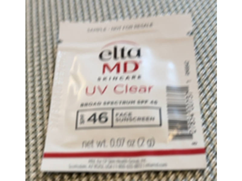 EltaMD Skincare UV Clear Face Sunscreen, SPF 46, 0.07 oz/ 2 g