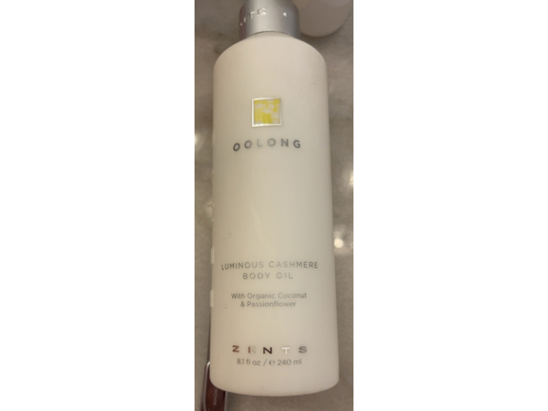 Zents Luminous Cashmere Body Oil, Oolong, 8 fl oz/240 mL