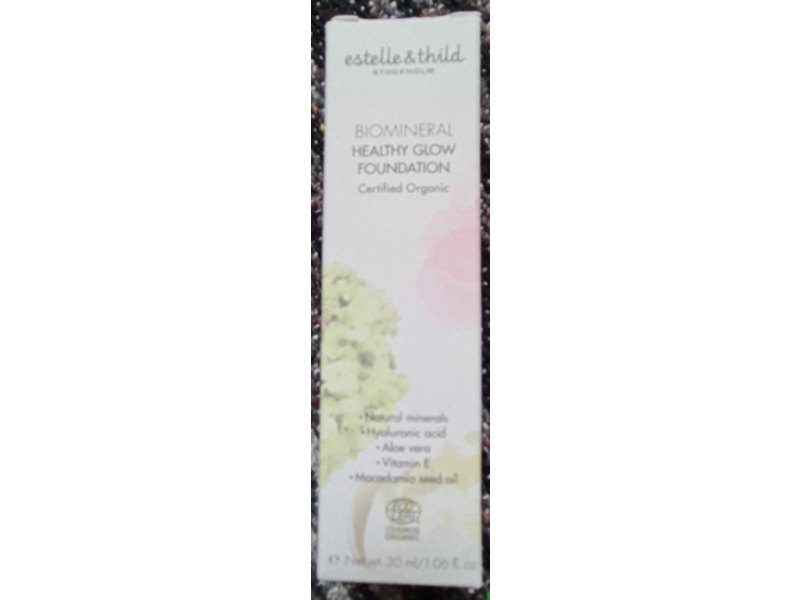 Estelle & Thild Biomineral Healthy Glow Foundation, 111 Light Pink, Aloe Vera, Vitamin E, 1.06 fl oz/30 mL
