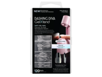 Dashing Diva GelXtend Soft Gel Nails, Clear, Medium, Round, 120 Count, Pack Of 2 - thumbnail 1