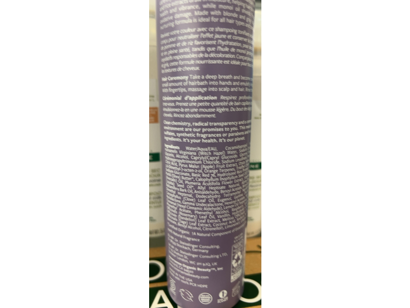Innersense Bright Balance Hairbath A Toning Shampoo, 10 fl oz/295 mL