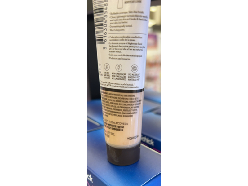 Covergirl Clean Invisible Foundation, 101Porcelain, 1 fl oz/30 mL