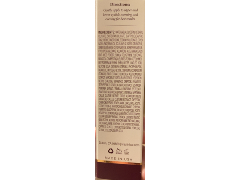 Lira Clinical Mystiq Perfecting Eye Cream, 0.5 oz/14.2 gm