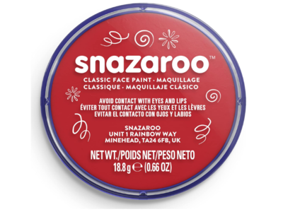 Snazaroo Face & Body Paint, Bright Red, 0.66 oz/18.8 g