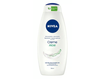 Nivea Moisturizing Body Wash, Aloe, 750 mL