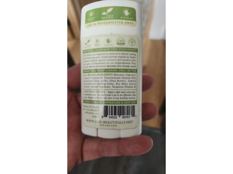 Live Beautifully Deodorant, Shabby London Rose, 3.3 oz