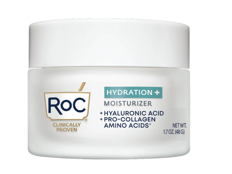 RoC Hydration+ Moisturizer, Hyaluronic Acid + Collagen Proteins, 1.7 oz/48 g