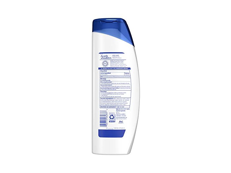 Head & Shoulders Dandruff Shampoo, Green Apple, 12.5 fl oz/370 mL
