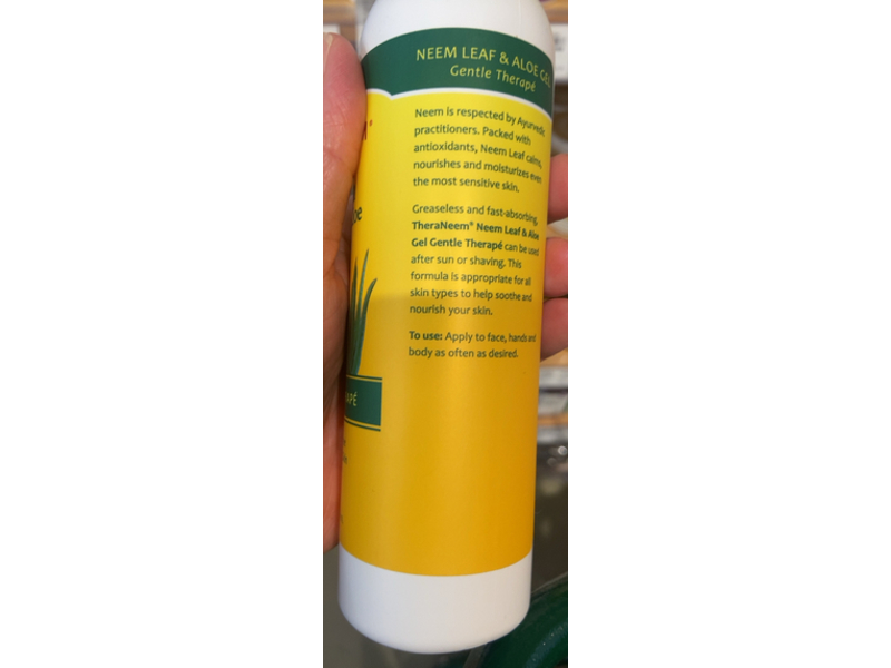 Thera Neem Neem Leaf & Aloe Gel, Sensitive Skin, 8 fl oz/240 mL
