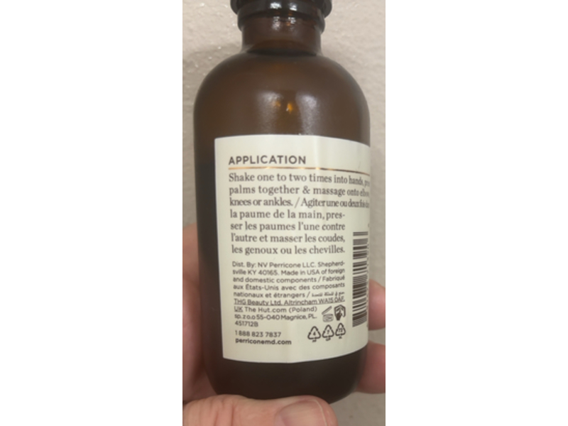 Perricone MD Essential FX Acyl-Glutathione Chia Body Oil, 4 fl oz/118 mL