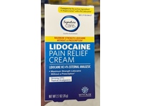Signature Care Lidocaine Pain Relief Cream, 2.7 oz/76 g - Image 3