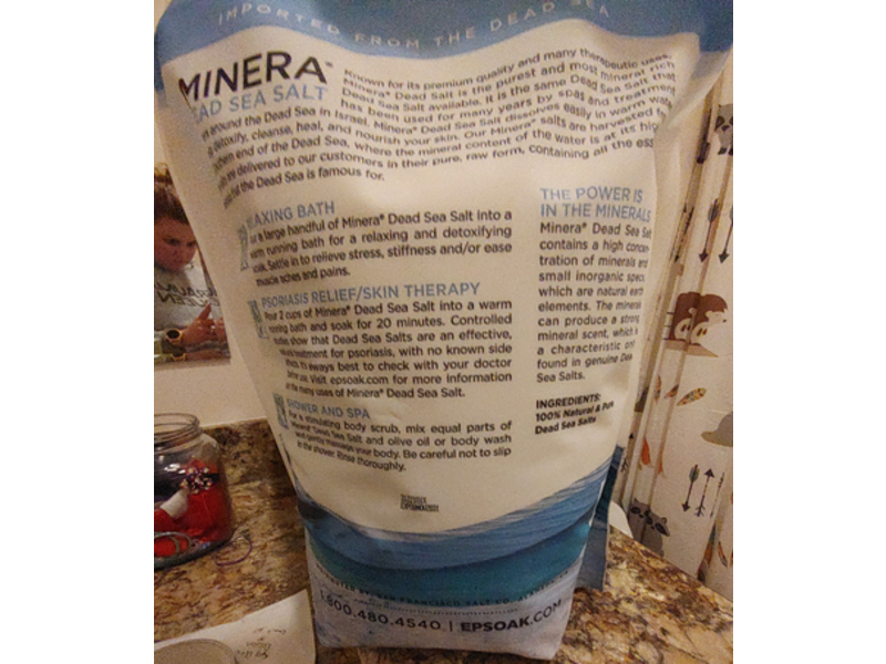 Minera Dead Sea Salt, 5 lbs