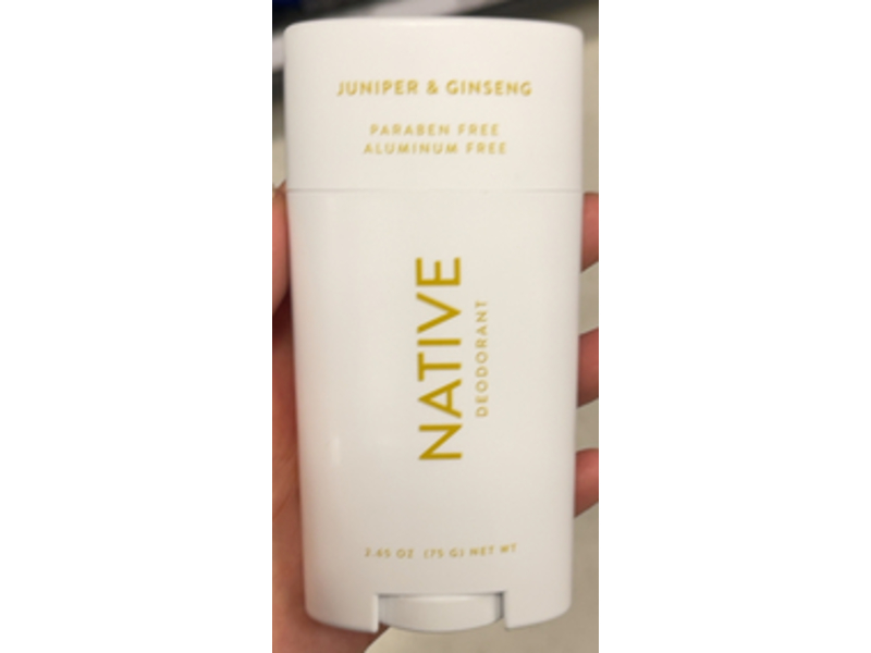 Native Natural Deodorant, Juniper & Ginseng, 2.65 oz/75 g