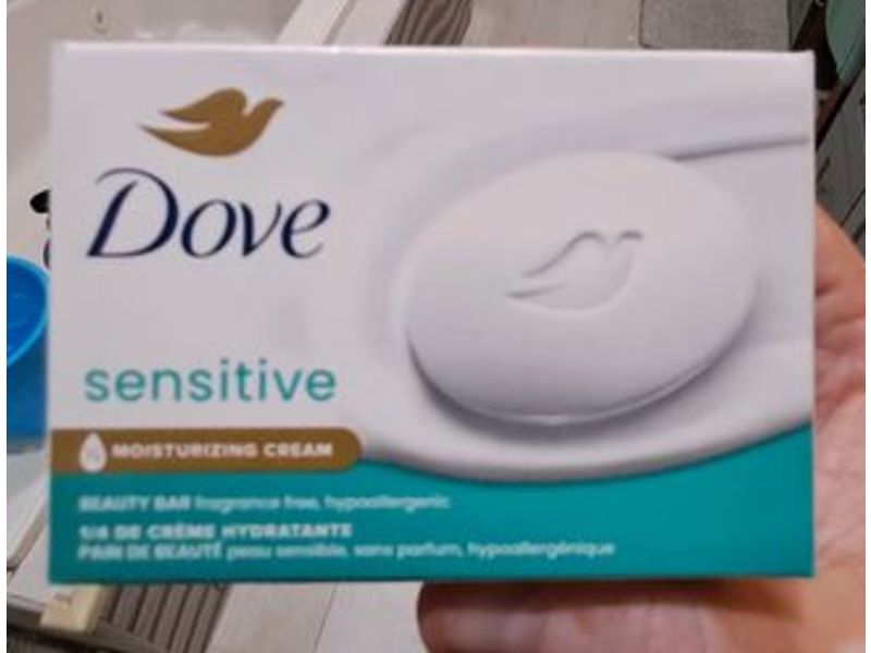 Dove Sensitive Moisturizing Cream Beauty Bar, 3.75 oz/106 g, 4 Pack