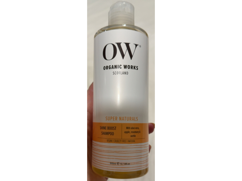 Organic Works Super Naturals Shine Boost Shampoo, 10.14 fl oz/300 mL