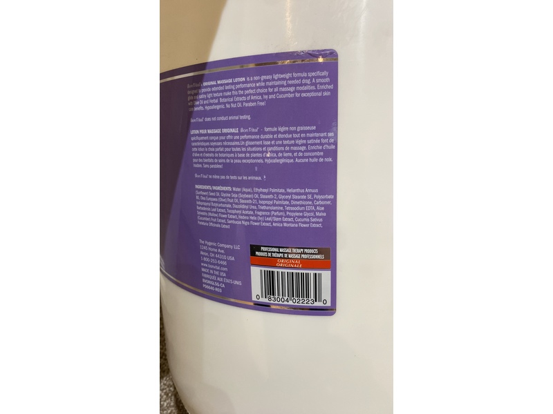 Bon Vital Massage Lotion, Original, 18.9 L