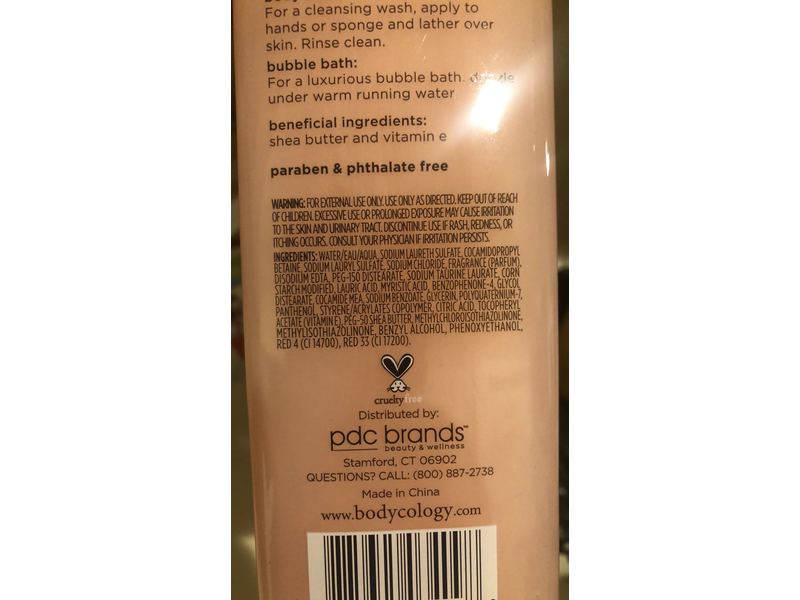 Bodycology 2 In 1 Body Wash & Bubble Bath, Coconut HIbiscus, 16 fl oz/473 ml