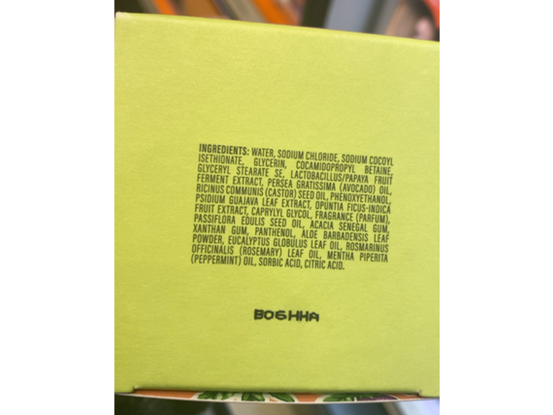 Ceremonia Exfoliating Shampoo Treatment Scalp Scrub, Papaya, 8 oz/236 mL