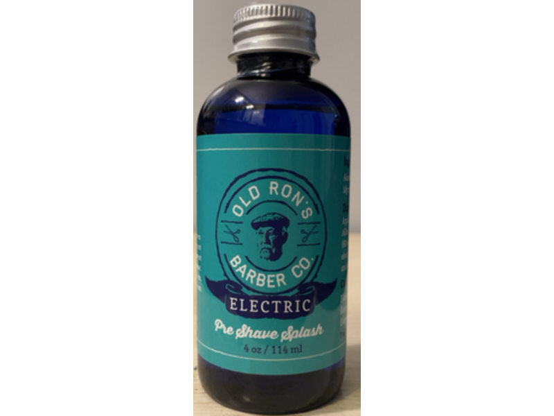 Old Ron's Barber Co Electric Pre-Shave Splash, 4 oz/114 mL
