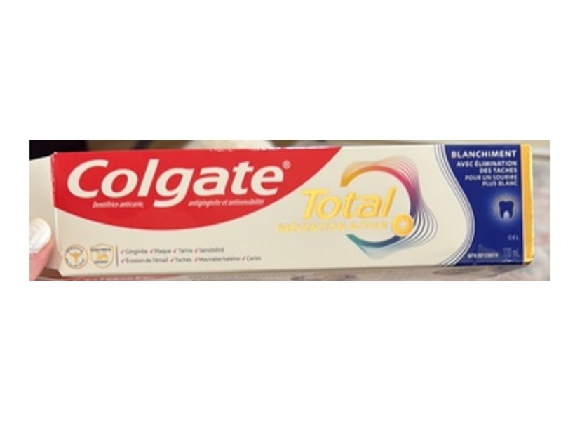 Colgate Total Prevention Active+ Stain Removal Whitening Toothpaste, Mint, 120 mL