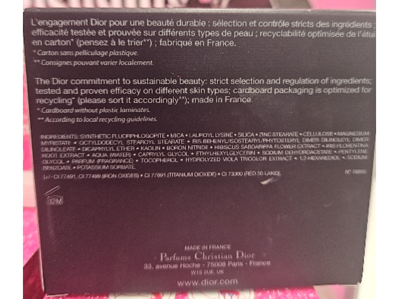 Dior Rouge Longwear Couture Blush, Nude Look, 0.21 oz/6 g