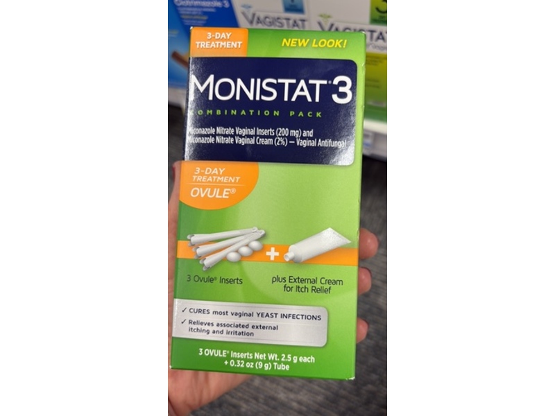 Moistat 3 Ovule Treatment Kit, 0.32 oz/9 g, 3 Count