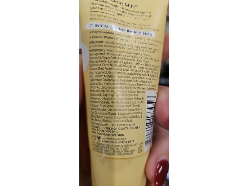 Beekman 1802 Shine Control Gel Cream Moisturizer, 1.7 fl oz/50 mL