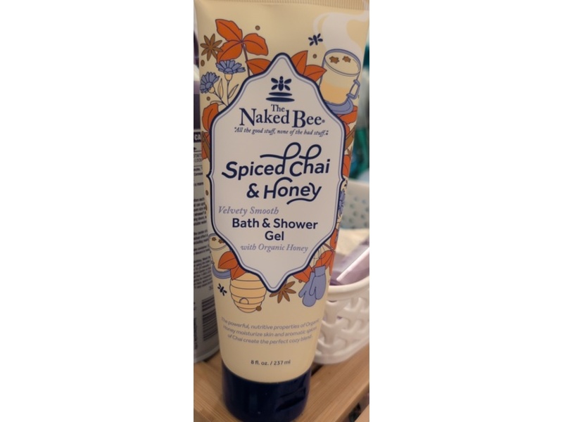 The Naked Bee Bath & Shower Gel, Spiced Chai & Honey, 8 fl oz/237 mL
