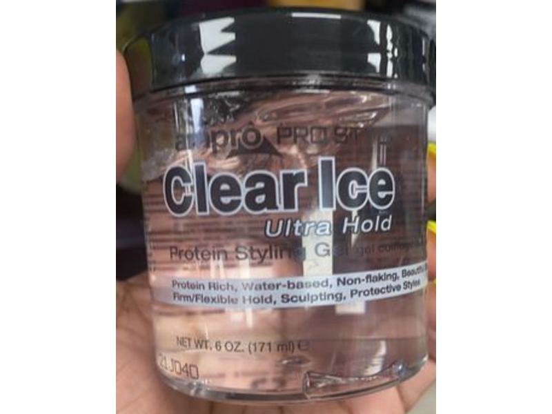 Ampro Pro Styl Ultra Hold Protein Styling Gel, Clear Ice, 6 oz/171 mL