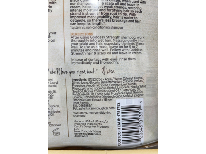 Carol's Daughter Fortifying Shampoo & Conditioner, 28 fl oz/828 mL