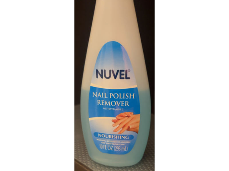 Nuvel Nourishing Nail Polish Remover, Vitamin E, 10 fl oz/295 mL