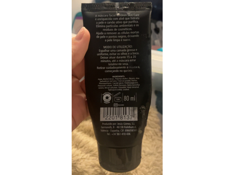 Mildeen Mascara Facial Peel Off, Pure Black, 80 mL