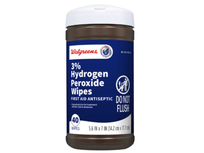 Walgreens 3% Hydrogen Peroxide Wipes, 40 Count