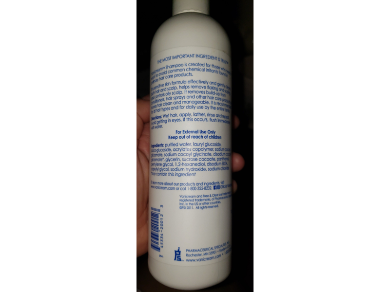 Vanicream Shampoo, 12 fl oz (355 mL)